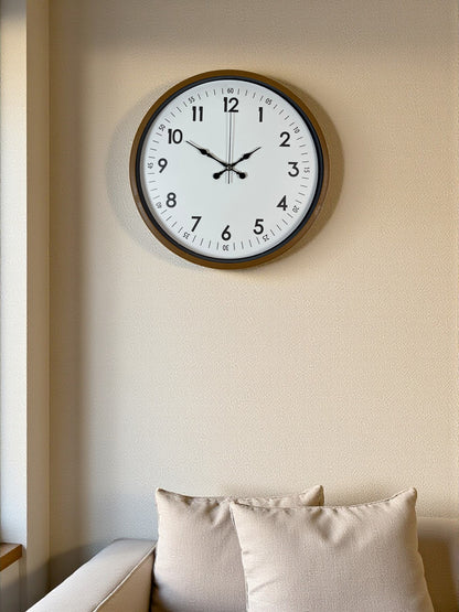 Zentime 36 Cm Kahverengi Dekoratif Duvar Saati