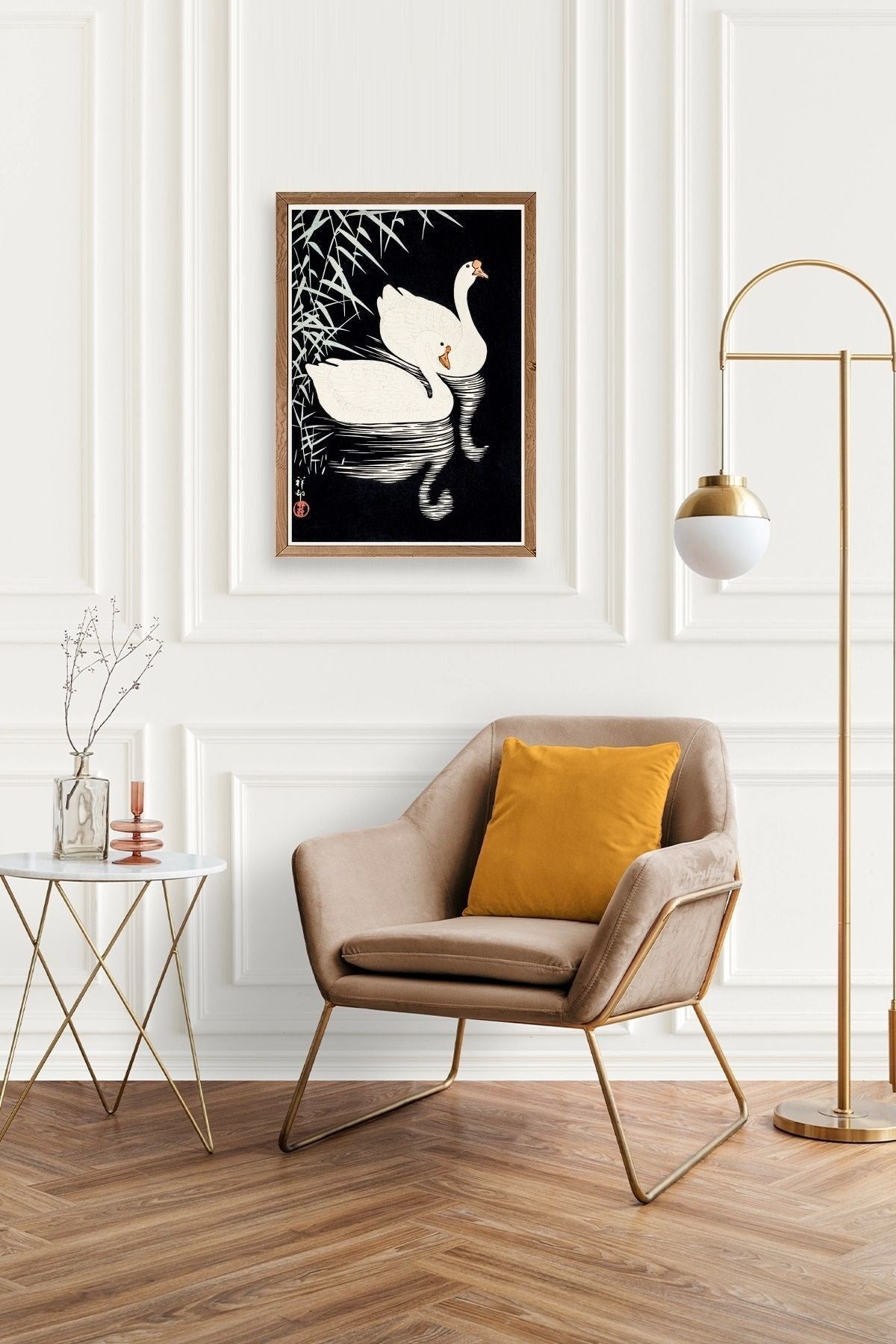 Sepia Herbes Ahşap Çerçeveli Tablo 17 x 23