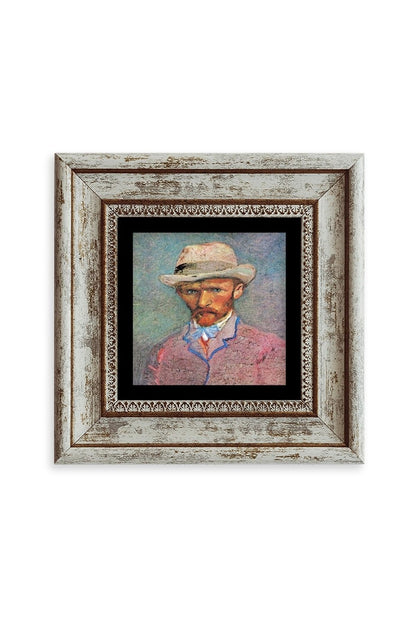 Van Gogh Çerçeveli Taş Tablo 20 cm