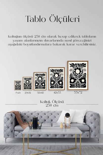 Desen Ahşap Çerçeveli Tablo 23 x 30