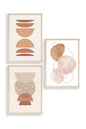 Modern Üçlü Ahşap Çerçeveli Tablo 40 x 60