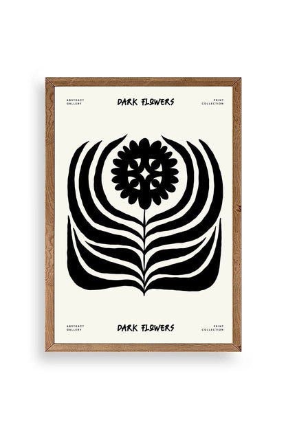 Soyut Ahşap Çerçeveli Tablo 23 x 30