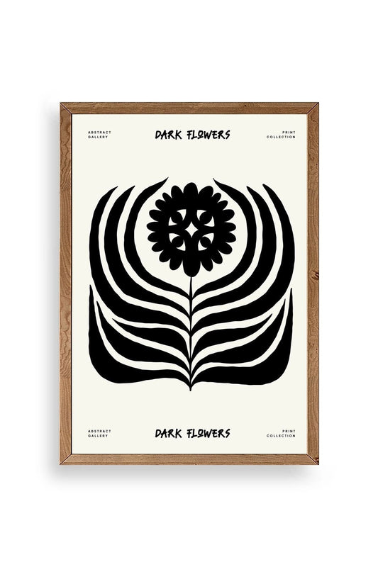 Soyut Ahşap Çerçeveli Tablo 23 x 30