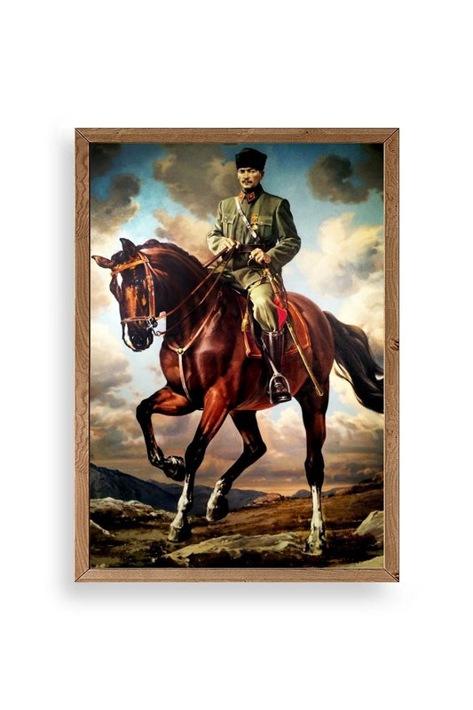 Atatürk Ahşap Çerçeveli Tablo 17 x 23