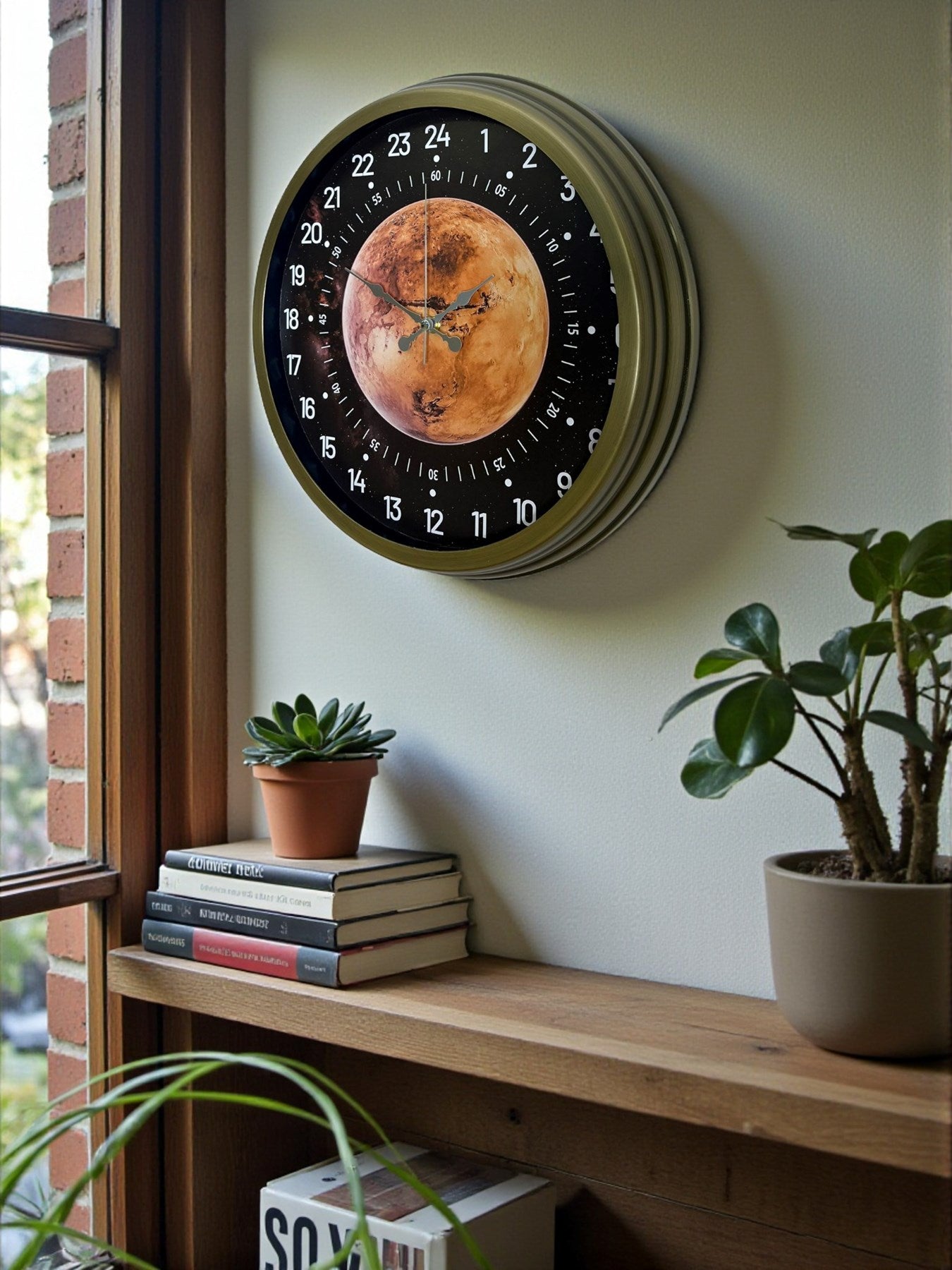 Zentime 40 Cm Eskitme Metal 24 Saat Göstergeli Özel Tasarım Duvar Saati