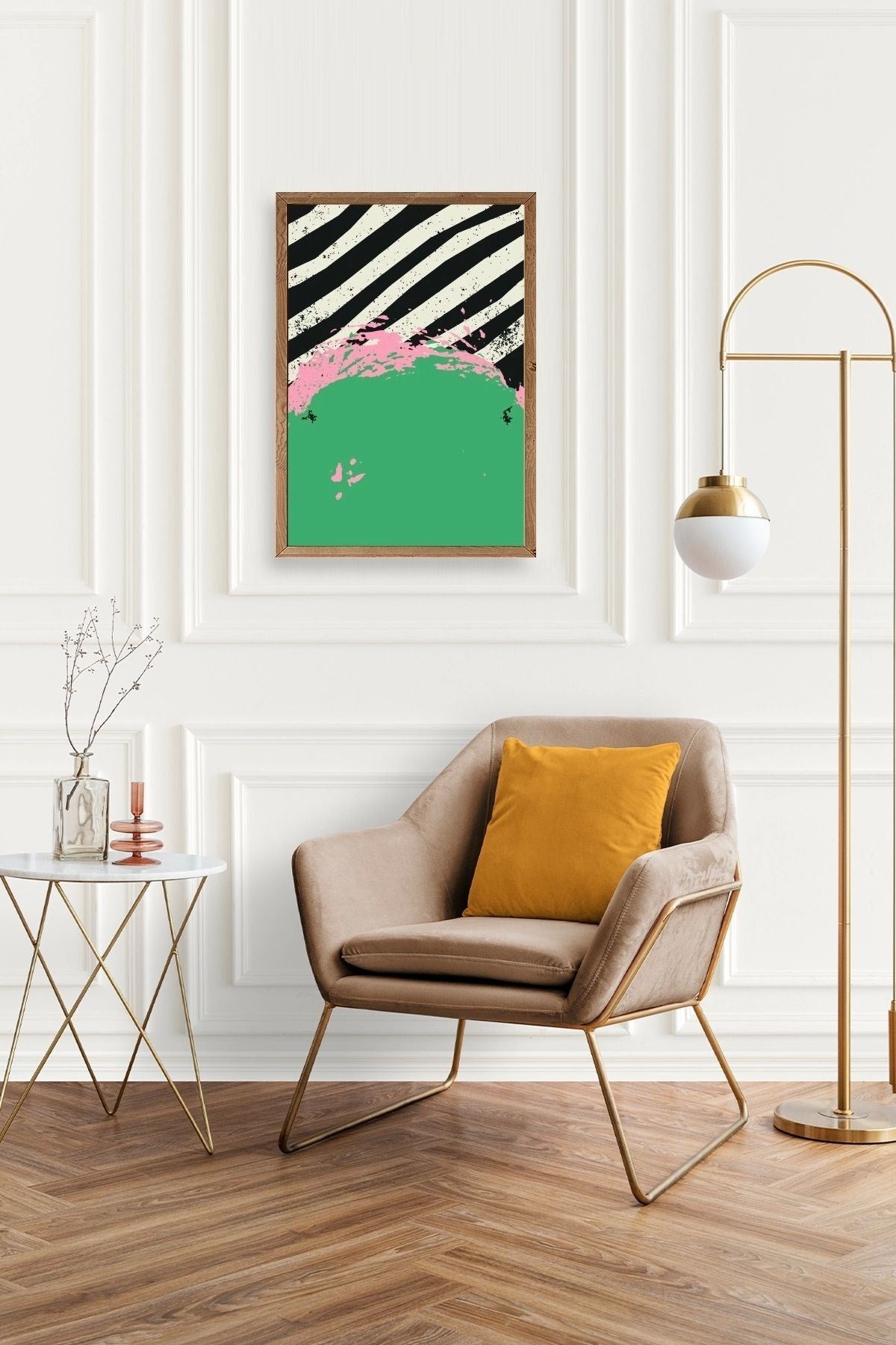 Modern Ahşap Çerçeveli Tablo 50 x 70