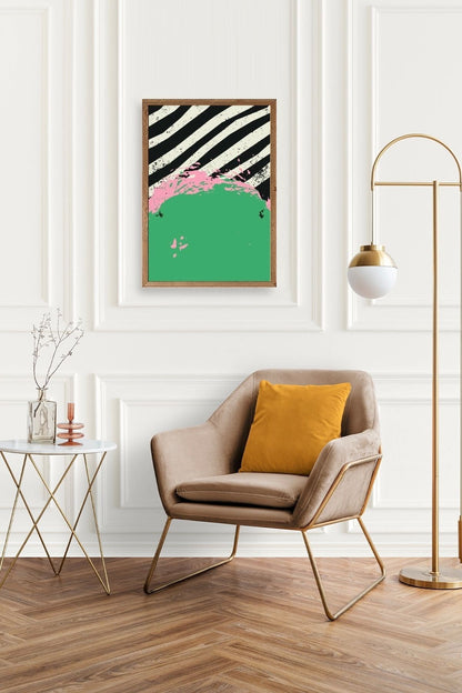 Modern Ahşap Çerçeveli Tablo 50 x 70