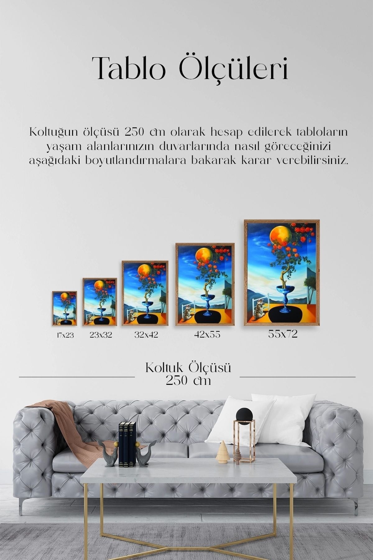 Gül Ahşap Çerçeveli Tablo 23 x 30