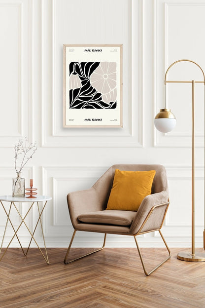 Çiçek Ahşap Çerçeveli Tablo 17 x 23