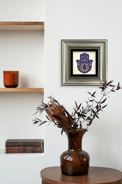 Fatma Ana Eli Çerçeveli Taş Tablo 20 cm