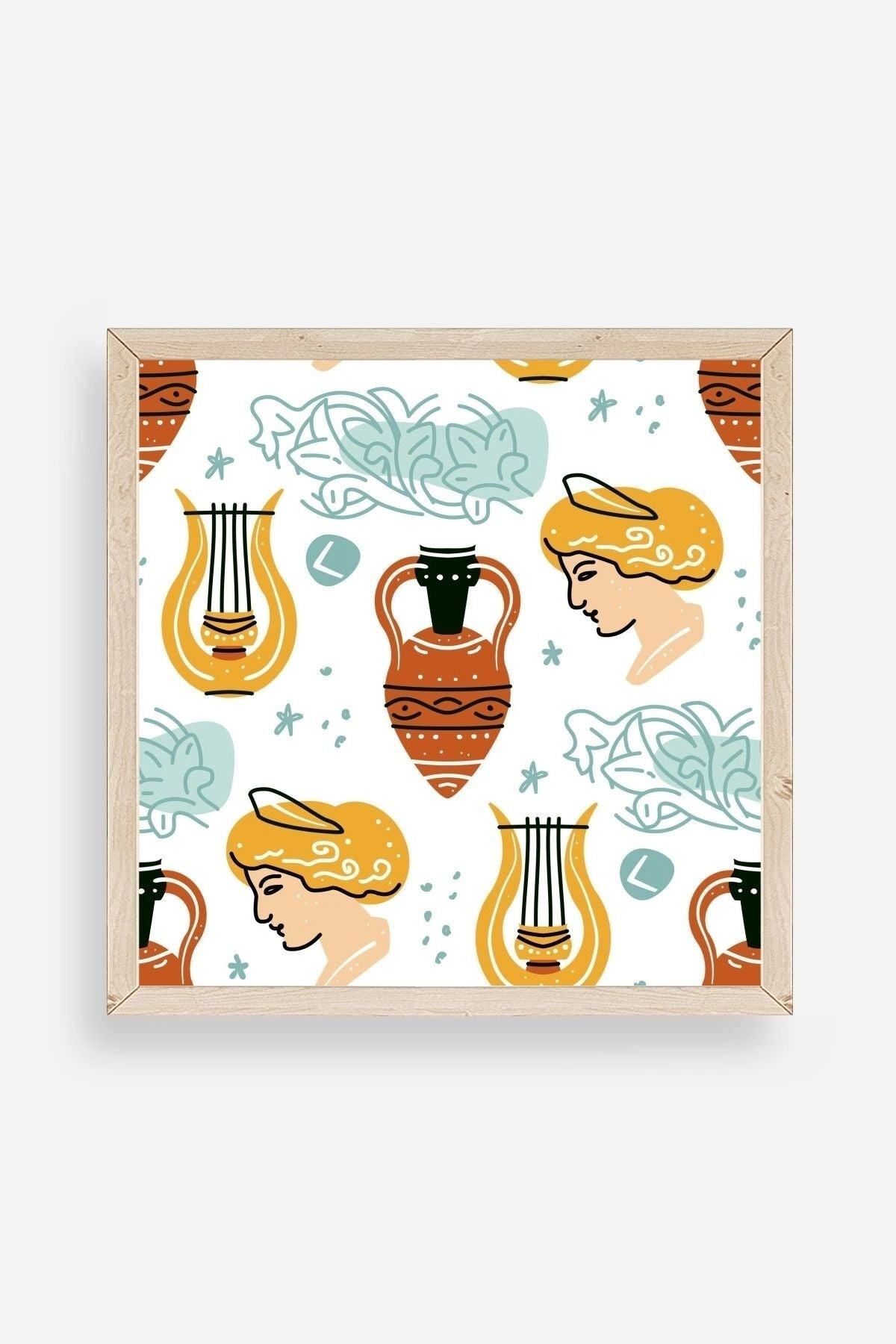 Roma Ahşap Çerçeveli Tablo 50 x 50