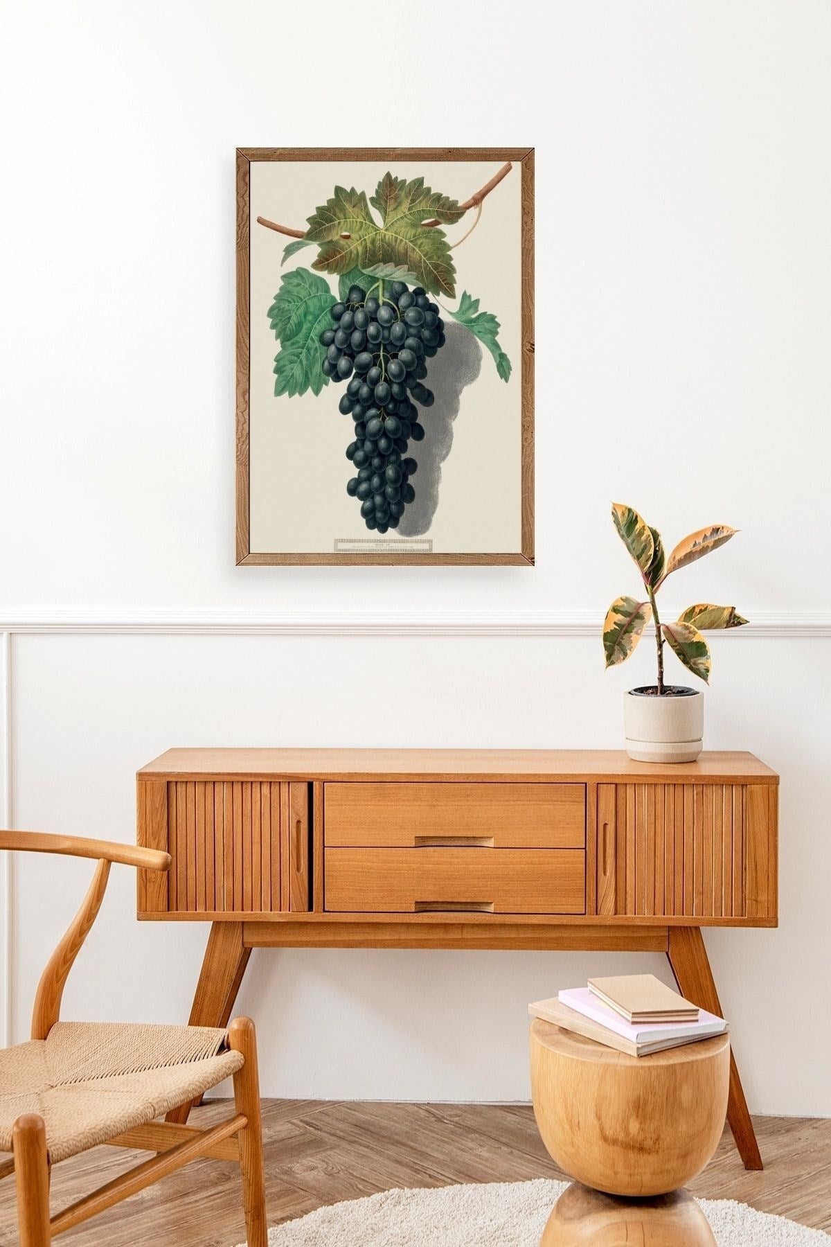 Üzüm Ahşap Çerçeveli Tablo 50 x 70