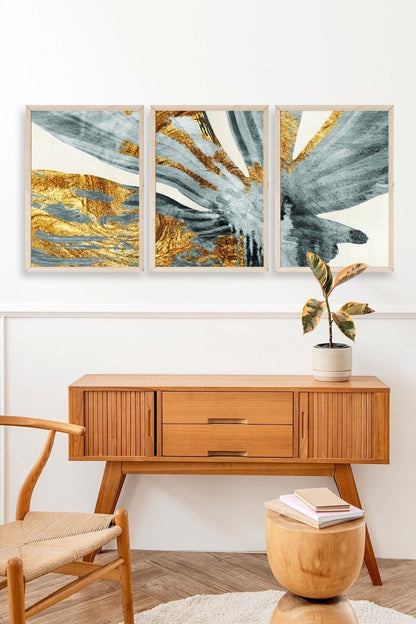 Soyut Ahşap Çerçeveli Tablo 23 x 30