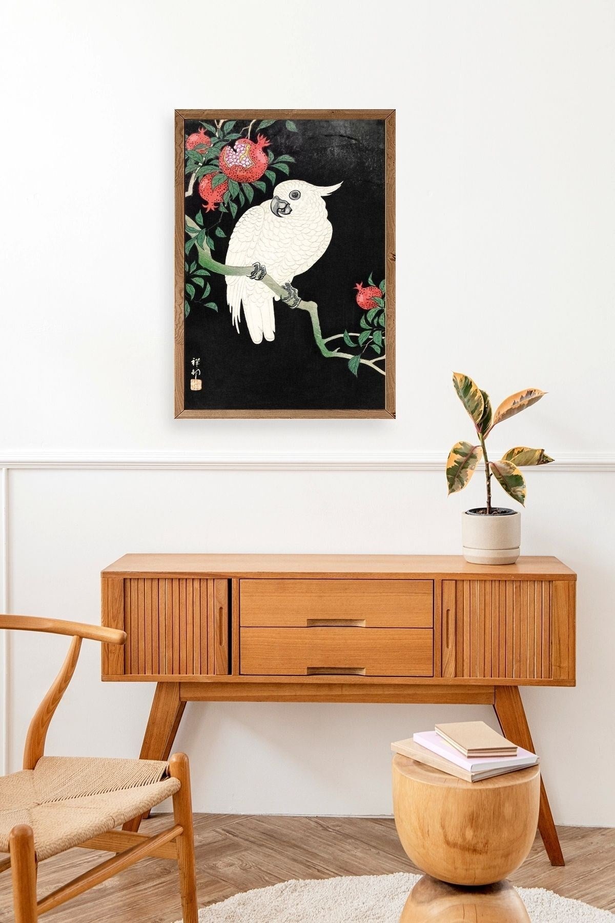 Ohara Koson Ahşap Çerçeveli Tablo 23 x 30