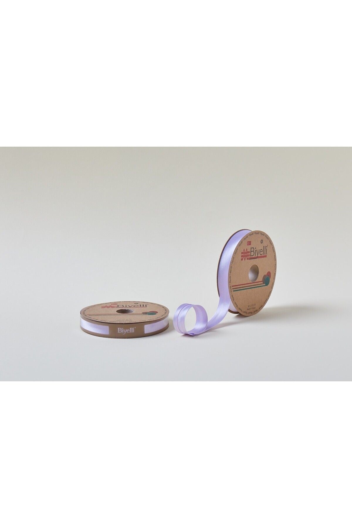 Biye Saten Katlı 009 Lila 2 cm 25 Metre %100 Polyester
