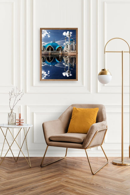 Kabe Camii Ahşap Çerçeveli Tablo 17 x 23