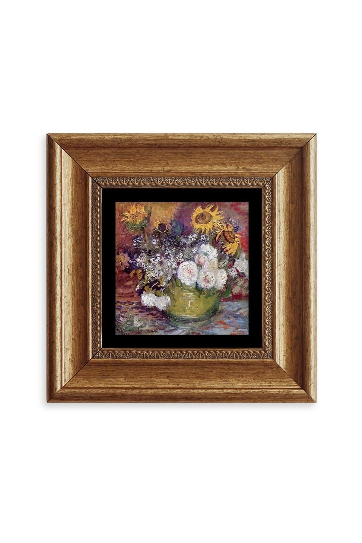 Van Gogh Çerçeveli Taş Tablo 20 cm