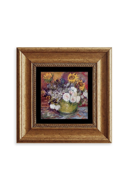 Van Gogh Çerçeveli Taş Tablo 20 cm
