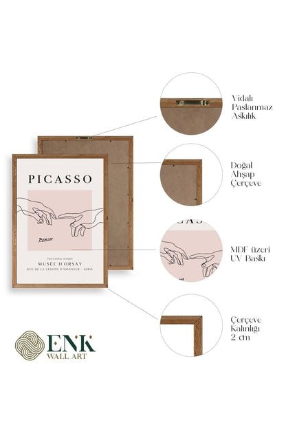 Picasso Ahşap Çerçeveli Tablo 50 x 70