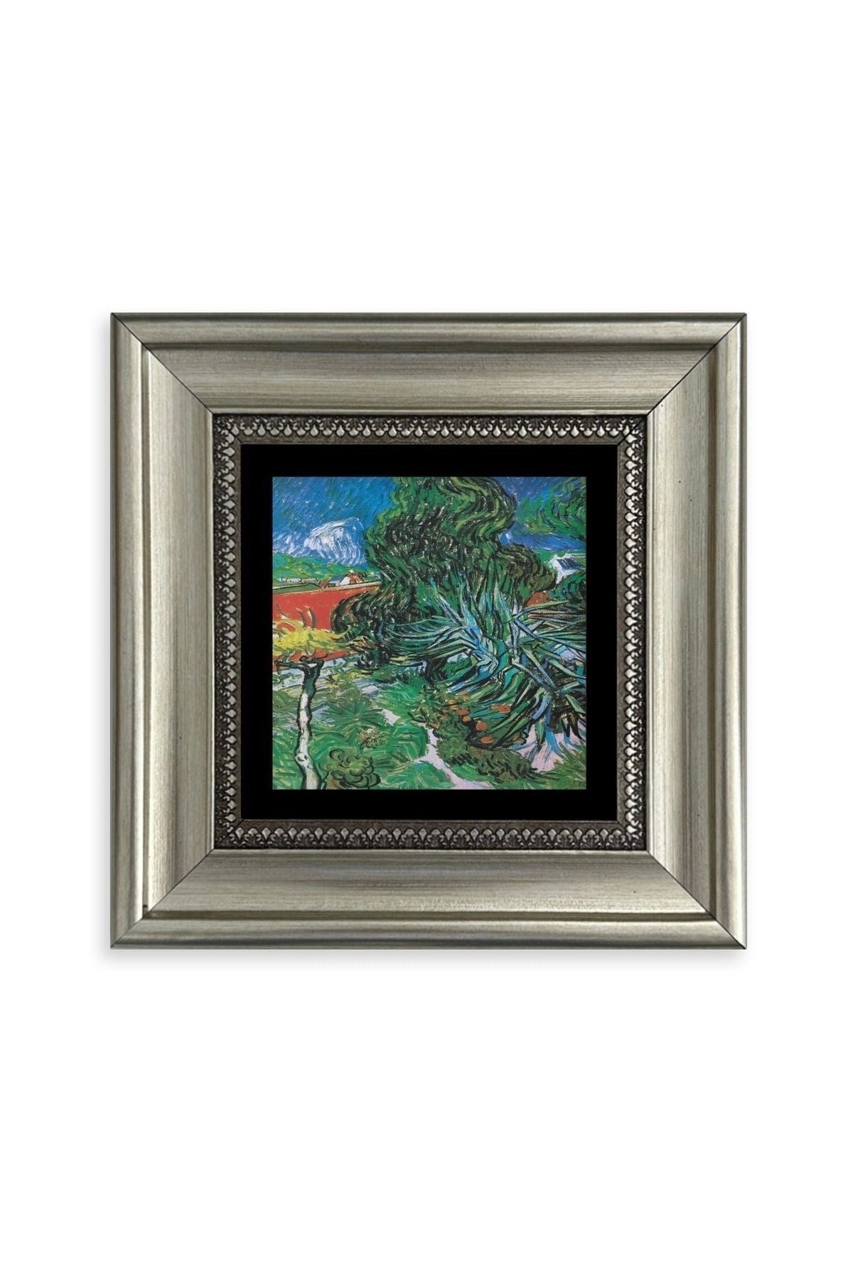 Van Gogh Çerçeveli Taş Tablo 20 cm