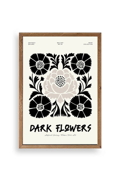 Çiçek Ahşap Çerçeveli Tablo 17 x 23