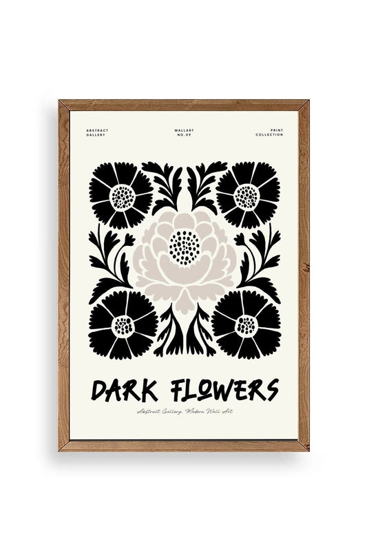 Çiçek Ahşap Çerçeveli Tablo 17 x 23