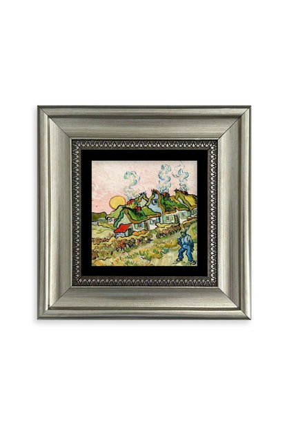 Van Gogh Çerçeveli Taş Tablo 20 cm