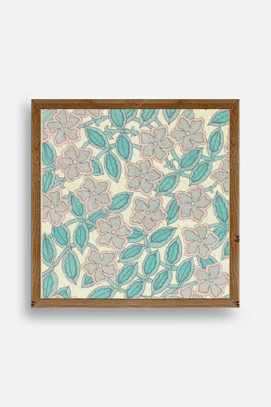 Çiçek Ahşap Çerçeveli Tablo 42 x 42