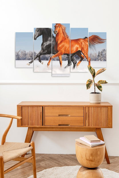 Atlar 5 Parçalı Mdf Tablo 60 x 100