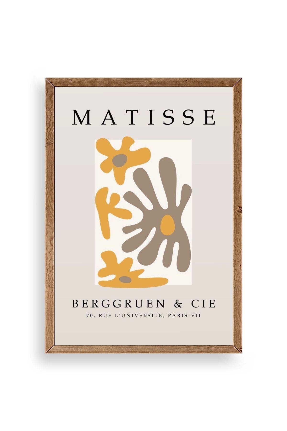 Çiçek Ahşap Çerçeveli Tablo 17 x 23