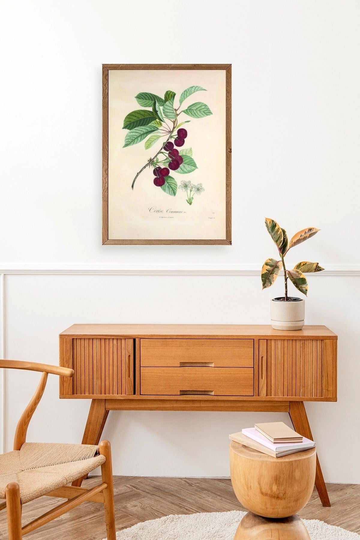 Meyveler Ahşap Çerçeveli Tablo 17 x 23