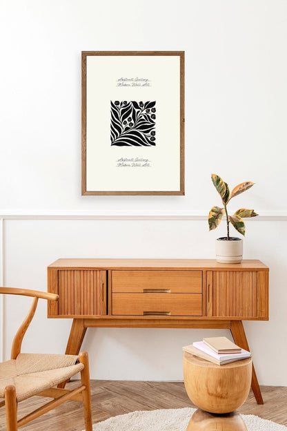 Çiçek Ahşap Çerçeveli Tablo 17 x 23