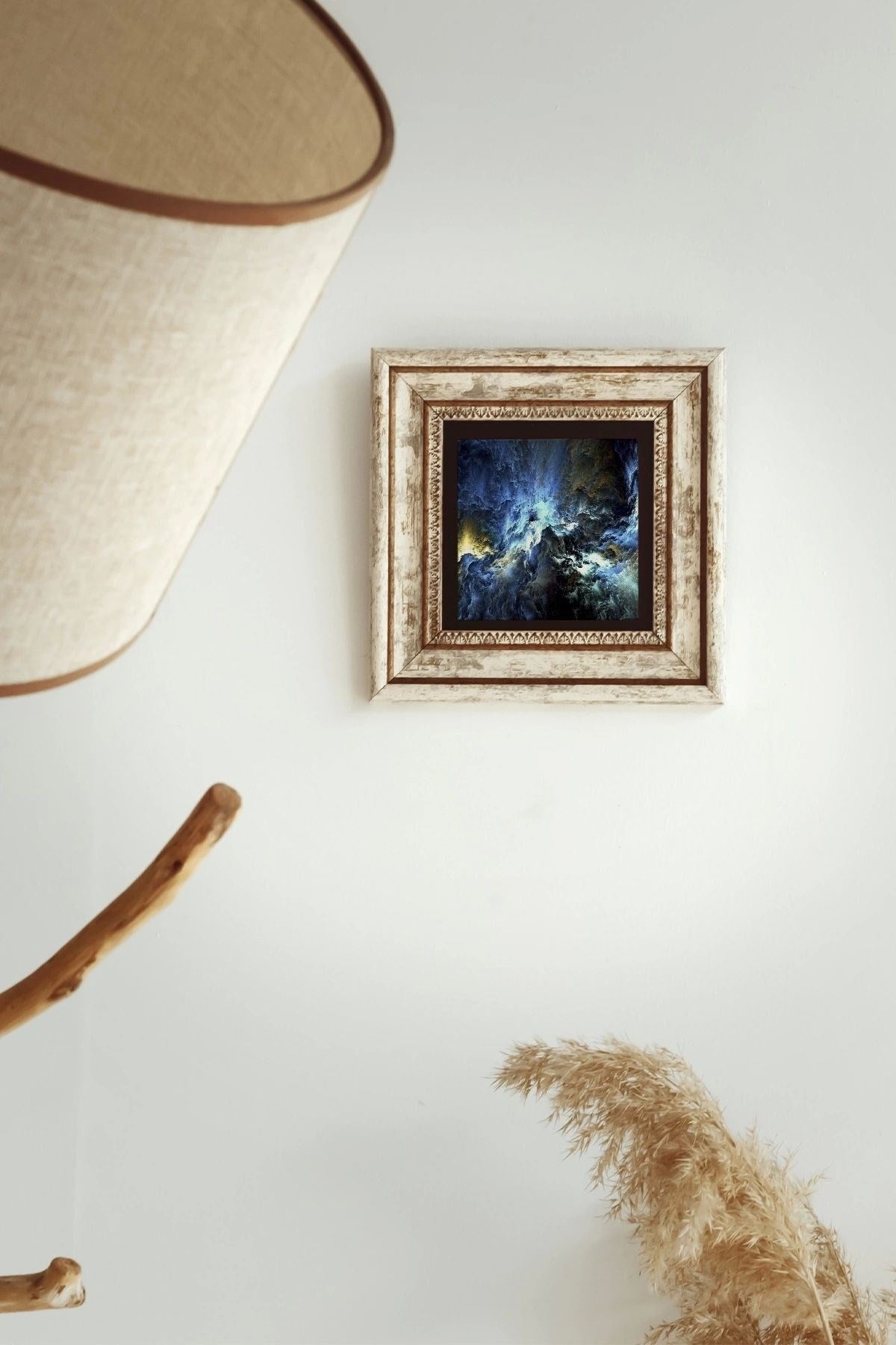 Çerçeveli Taş Tablo , Çerçeveli Taş Duvar Dekoru-enkcrcvtbl-00186 20 cm