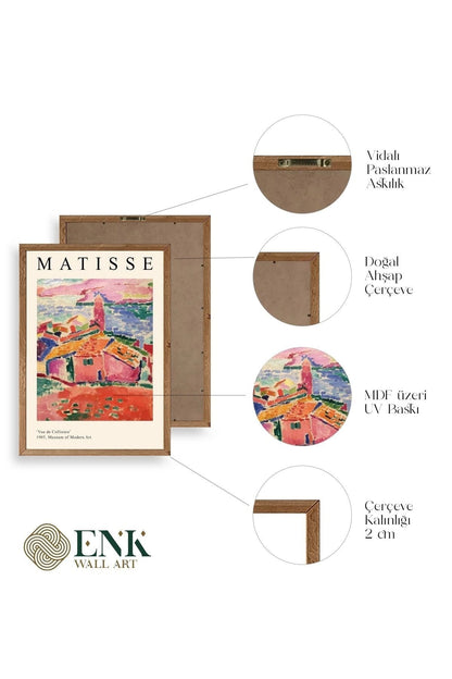 Matisse Ahşap Çerçeveli Tablo 17 x 23