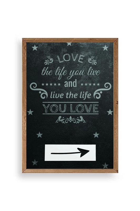 Motto Ahşap Çerçeveli Tablo 50 x 70