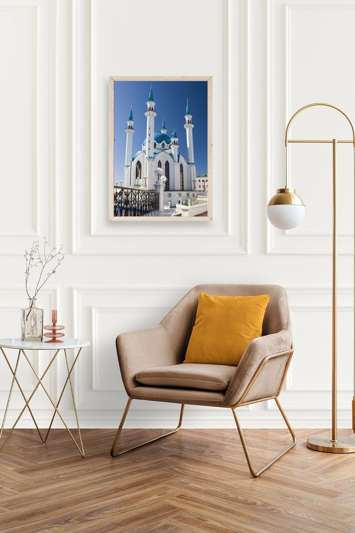 Kabe Camii Ahşap Çerçeveli Tablo 50 x 70