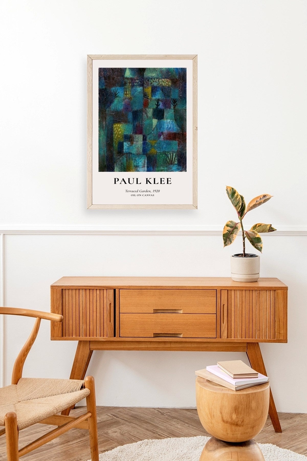 Paul Klee Ahşap Çerçeveli Tablo 17 x 23