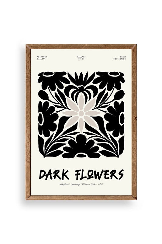 Çiçek Ahşap Çerçeveli Tablo 50 x 70