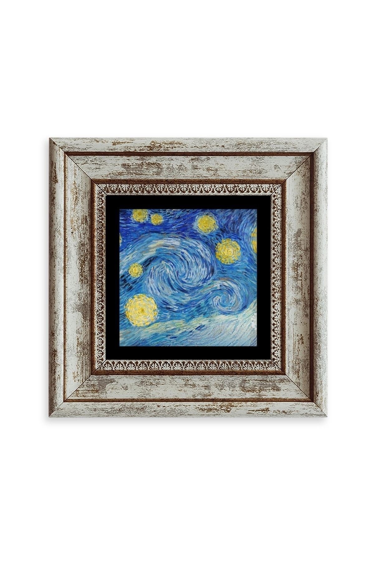 Van Gogh Çerçeveli Taş Tablo 20 cm