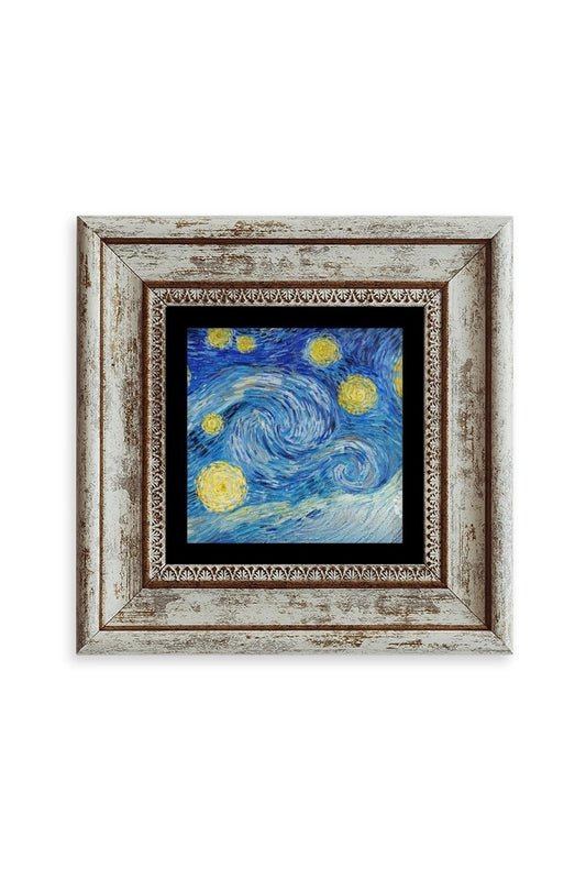 Van Gogh Çerçeveli Taş Tablo 20 cm