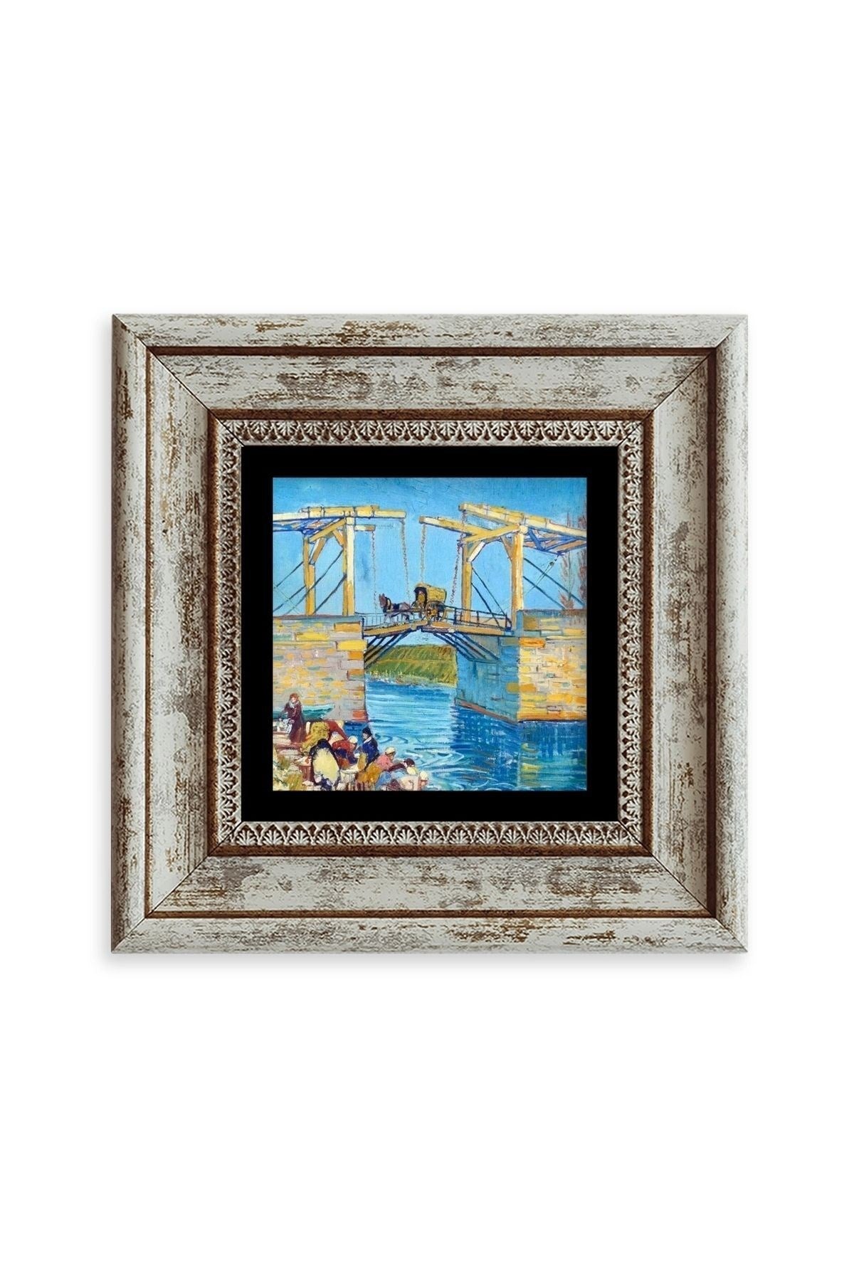 Köprü Çerçeveli Taş Tablo 20 cm