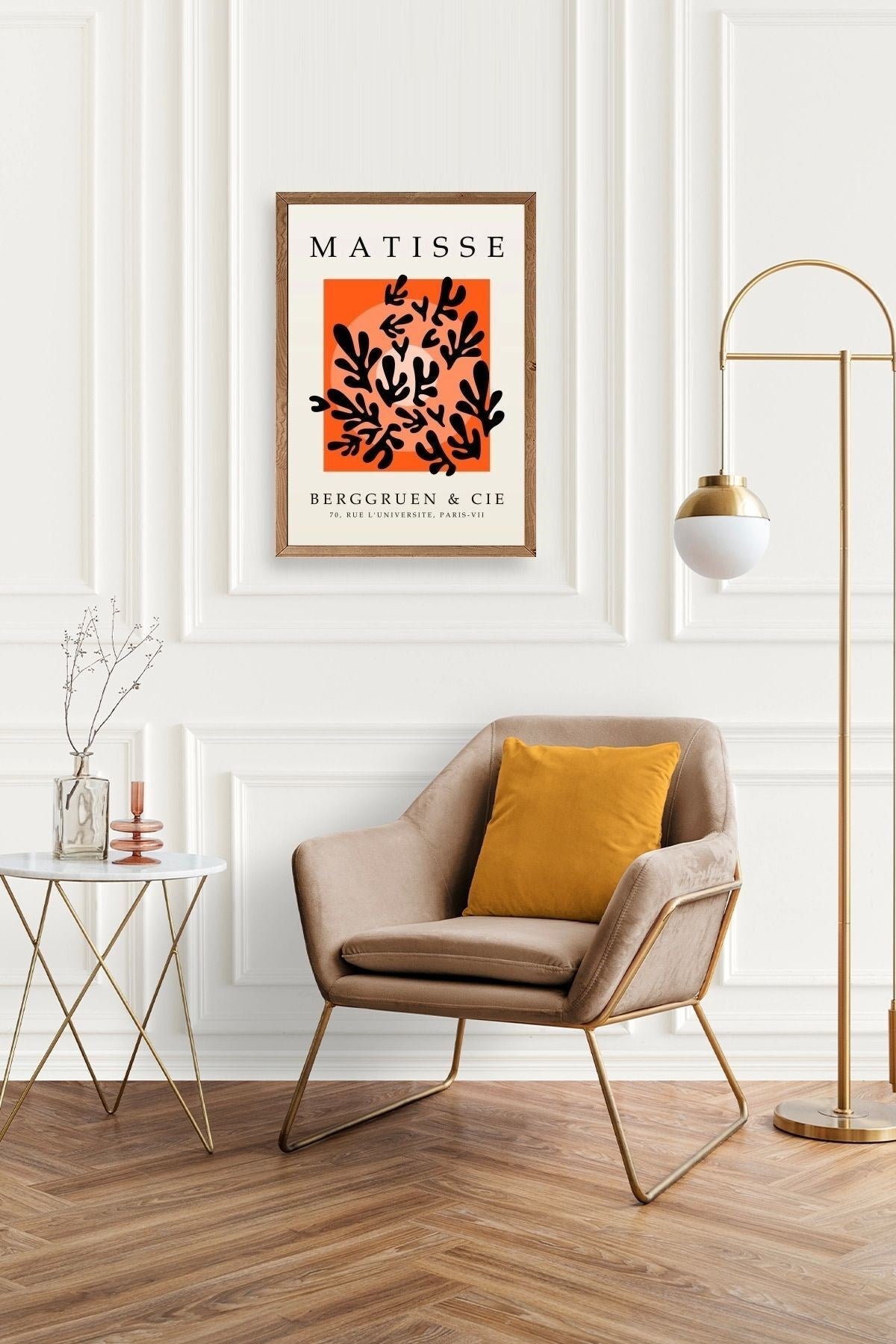 Yapraklar Ahşap Çerçeveli Tablo 17 x 23