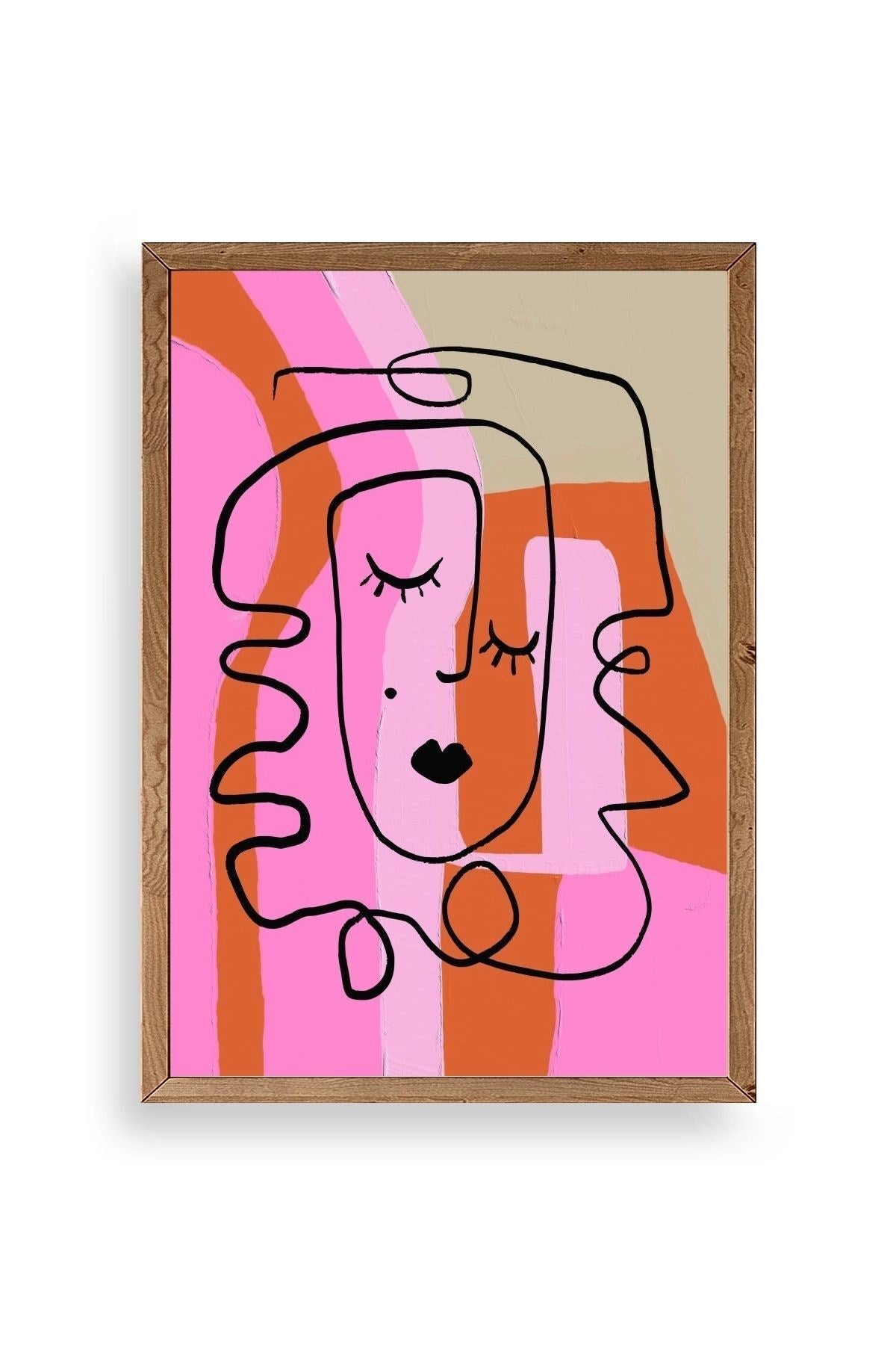 Motto Ahşap Çerçeveli Tablo 30 x 42