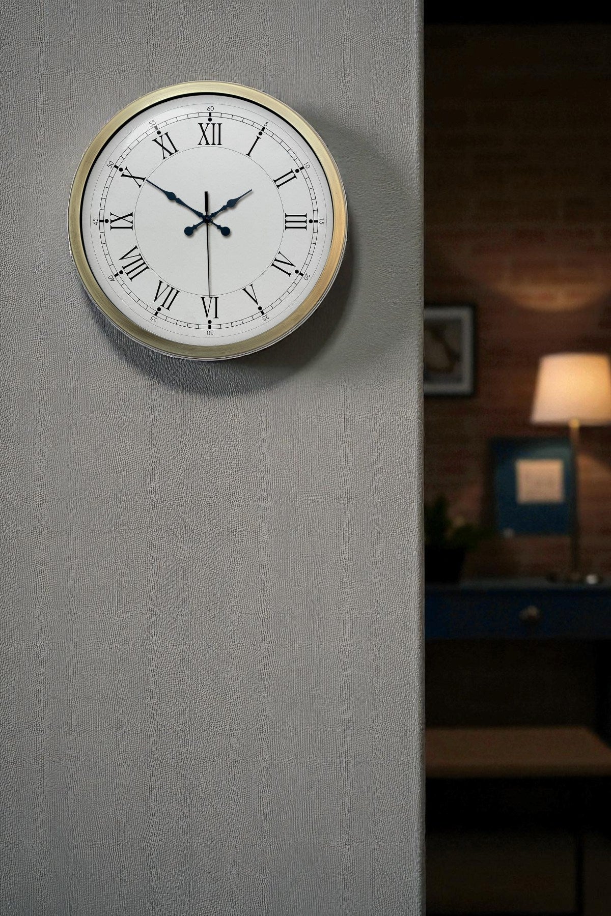 Zentime 40 Cm Eskitme Vintage Duvar Saati