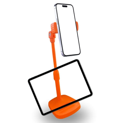 BUFFER® Masa Üstü Tablet ve Telefon Tutucu Plastik Aparat Turuncu Telefon Standı