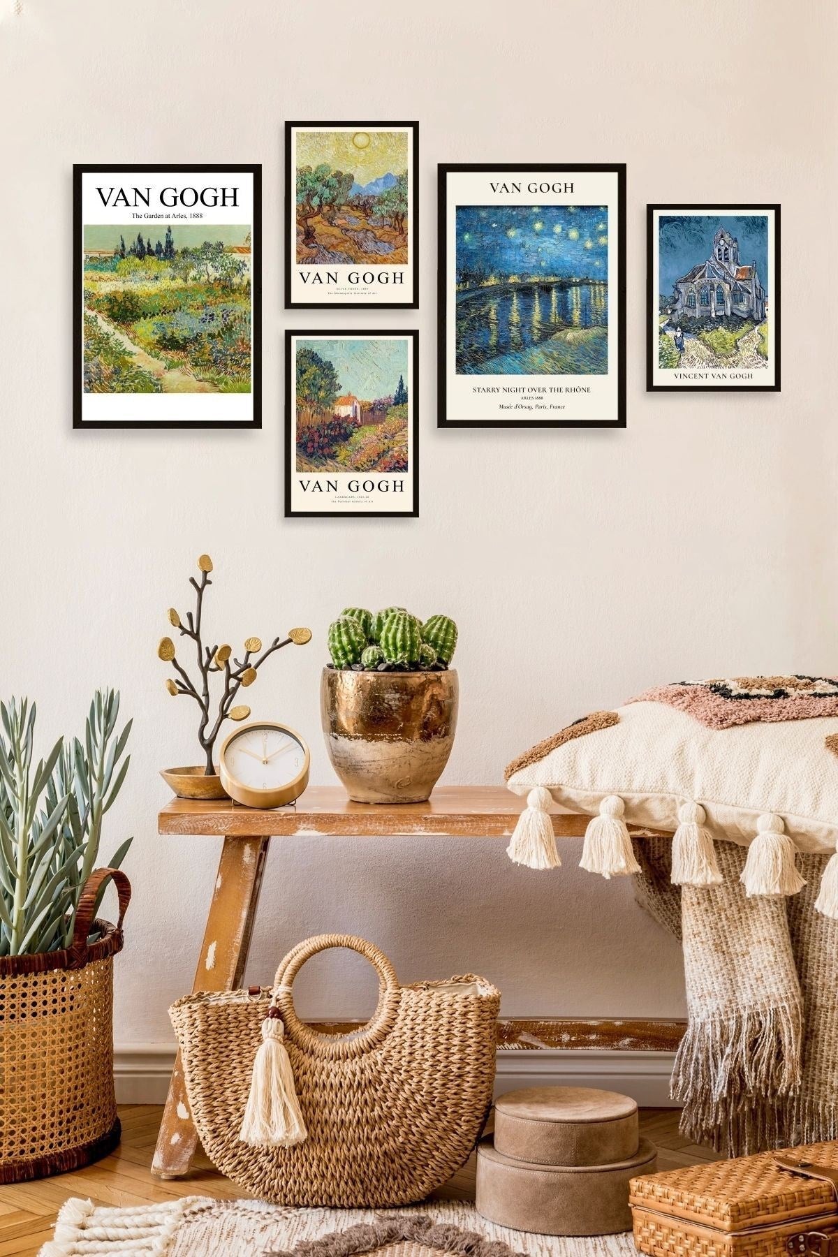 Van Gogh 5'li Tablo 30 x 40