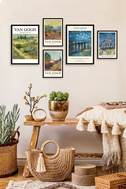 Van Gogh 5'li Tablo 30 x 40