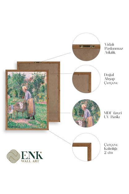 Camille Pissarro Ahşap Çerçeveli Tablo 23 x 30