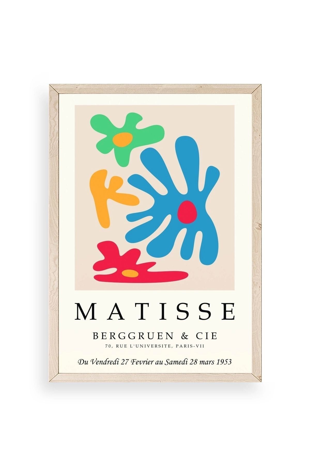 Fransız Ahşap Çerçeveli Tablo 17 x 23