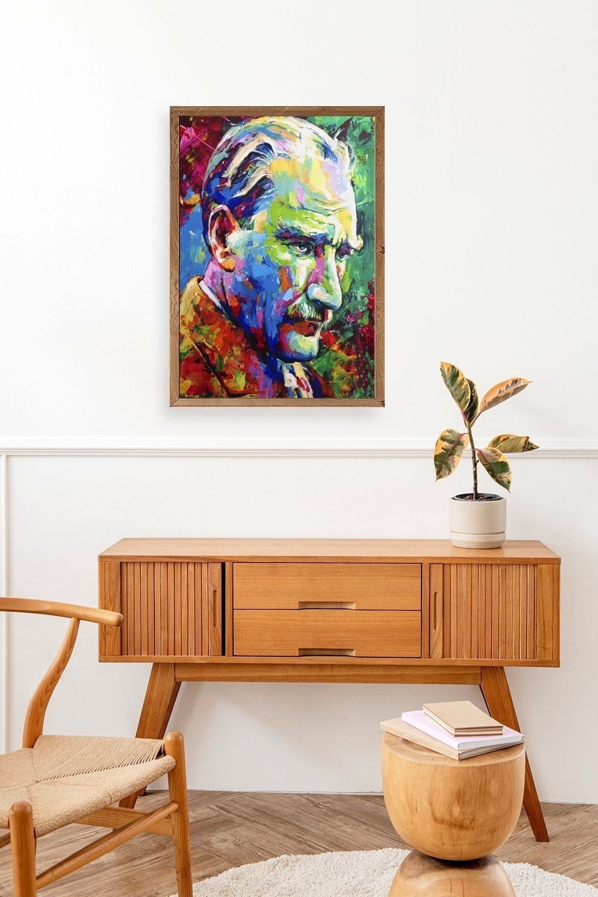 Atatürk Ahşap Çerçeveli Tablo 23 x 30